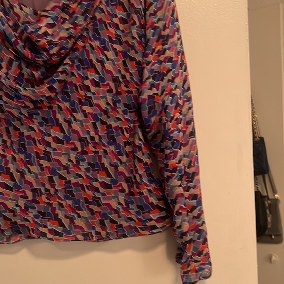 Brand New Multi-Colored ADAM by Adam Lippes 100% Silk Blouse - Women’s Size 0 - Picture 5 of 11